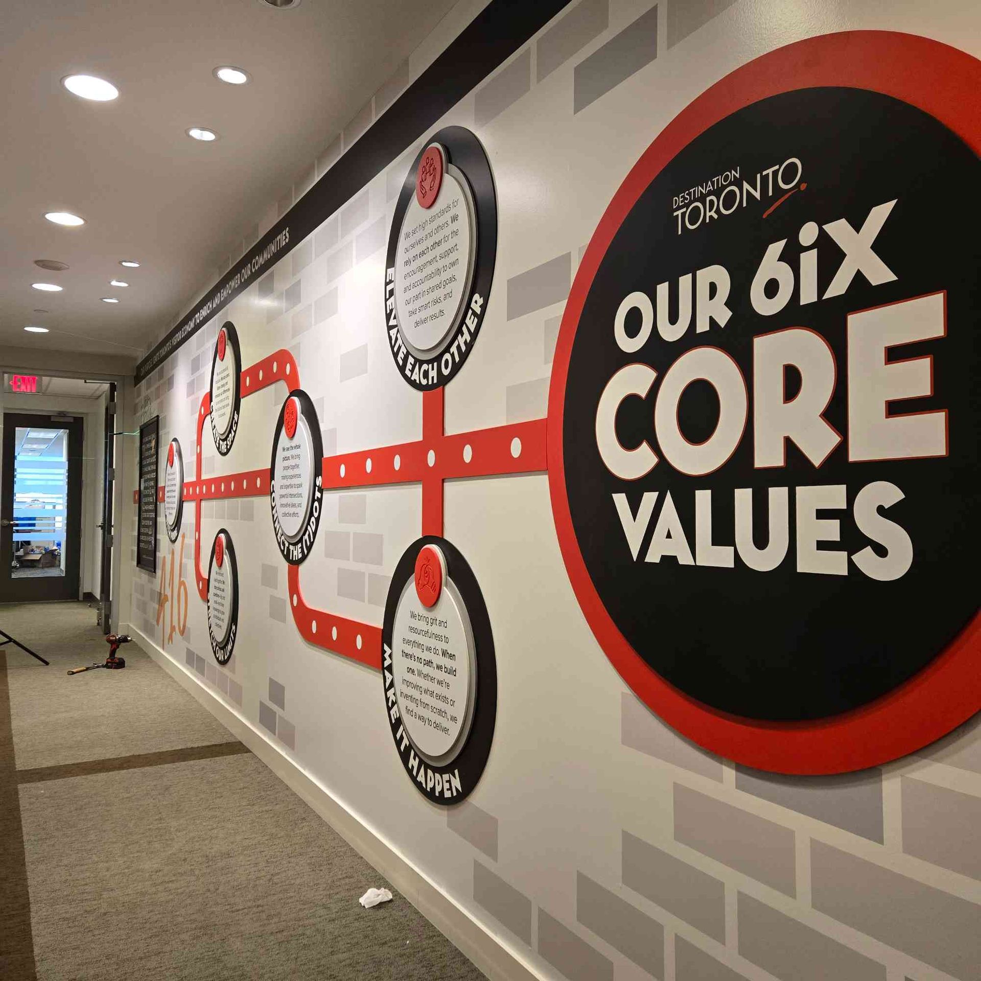 Office wall branding